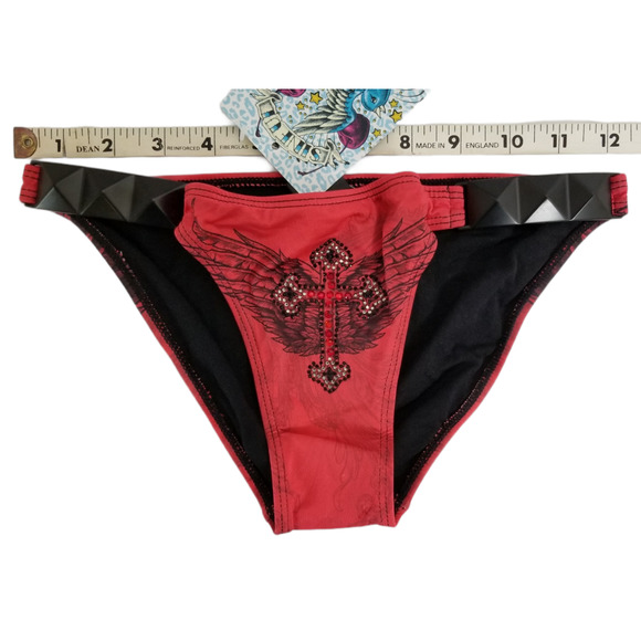 Affliction Bikini Bottom Femme Fatale S New - Picture 3 of 6